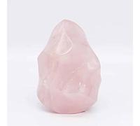 home decoration Home Decor, 1pc 200g-1000g Natural Stone Rose Quartz Crystal Flame Gifts,Natural Crystal Draw(Color:1pc 740g-830g)