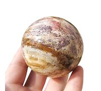 home decoration Home Decor, 1pcs Natural Coral Jade Ball Crystal Stone Sphere Polished Coral Jade Crystal Sphere Gifts,Natural Crystal Draw