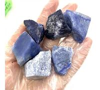home decoration Home Decor, 300g Natural Blue Sodalite Crystal Raw Rock Gemstone Gravel Stone for Home Decoration Gifts,Natural Crystal Draw