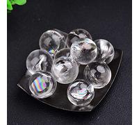 home decoration Home Decor, Clear Rainbow Quartz Ball Crystals Natural Rock Crystal Quartz Gemstone Sphere with Base Gifts,Natural Crystal Draw