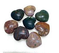home decoration Home Decor, Mini Natural Ocean Jasper Crystal Moon Heart Star Shaped Polished Stone Home Decoration Gifts Crystals Stones Gifts,Natural Crystal draw(Color:Heart)