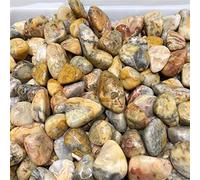home decoration Home Decor, Natural Agate Quartz Crystal Stone Tumbled Gravel 18mm-22mm Home Decor Gifts,Natural Crystal Draw(Size:White)
