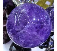 home decoration Home Decor, Natural Amethyst Quartz Ball Crystal Ball Purple Stone Ball Crystal Fluorite Ball Gifts,Natural Crystal Draw(Size:2.5-3cm)