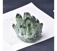 home decoration Home Decor, Natural Crystal Cluster Green Yellow Quartz Raw Crystal Point Home Decor Feng Shui Stone Ore Gifts Gifts,Natural Crystal Draw(Color:Army Green,Size:300-400g)