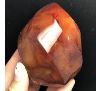 home decoration Home Decor, Natural Crystal Red Agate Raw Gemstone Ornament Polished Quartz Handicraft Decorating Stone Gifts,Natural Crystal Draw(Color:250-300g)