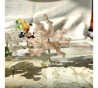 home decoration Home Decor, Natural Crystal Tree Rose Quartz Citrine Lucky Mini Tree Decoration Stone Home Decor Gifts,Natural Crystal Draw(Color:Rose Crystal)