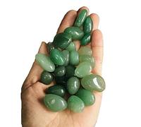 home decoration Home Decor, Natural Jade Polished Semi-Precious Green Crystal Tumbled Stones for 12mm-17mm Gifts,Natural Crystal Draw(Size:100G)