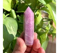 home decoration Home Decor, Natural Purple Gemstone Purple Mica Crystal Point Polished Ore Obelisk Wand Home Office Ornament Gifts,Natural Crystal Draw(Size:4-5cm)