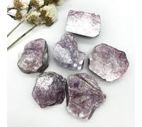home decoration Home Decor, Natural Purple lepidolite Flake Crystal Rough Gemstone Home Decoration Stone Collection Gifts,Natural Crystal Draw(Size:40 50grams)