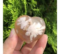 home decoration Home Decoration 1Pcs Natural Flower Agate HeartCrystal Stone Heart Beauty Carving Heart for Home Decoration Stones Crystal