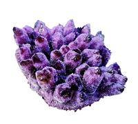 home decoration Home Decoration Natural Amethyst Cluster Original Stone Craftsmanship Home Decoration Ornaments Crystal (Size : 600-700g)