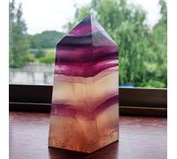 home decoration Home Decoration Natural Purple Fluorite ObeliskCrystal Stone Wand Point for Home Decoration Stones Crystal