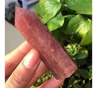 home decoration Home Decoration Natural Strawberry Quartz PointCrystal Stone Tower for Reiki Gem Decorative Gift Stones Crystal (Size : 5pcs)