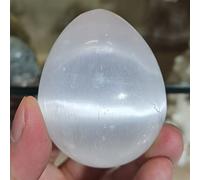 home decoration Home Natural Selenite Gypsum Carved Egg Crystal Home Office Decoration Craft Gift 6-7cm (Size : 7-8CM)