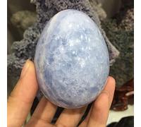 home decoration Large Natural Blue Crystal Egg Polished Stone Crystal Beautiful Crystal