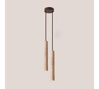 Home Decoration Led Lights Tapered Long Tube Lamp Kitchen Lighting Bar Rustic Marble Linear Ceiling Lamp Mid Century Modern Chandelier for Country Dining Table Bedroom/2 Lights