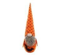 Home Decoration Living Room Halloween No Face Old Man Doll Gnome Cute Figurine For Home Party Decoration Outdoor Ornaments For The Garden (Orange2, 38x15cm)