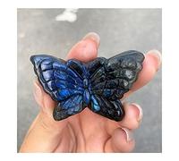 home decoration Lovely Hand Carved Crystal Butterfly Ornaments Labrador Stone Carving Carving Labrador Stone Room Decoration