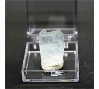 home decoration Minerals Rare Natural Aquamarine-edelstein Copper Stones and Crystals, The Crystal Quartz-Rot Stone Box Size 3.4cm Crystal Stones Decoration Draw