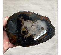 home decoration Minerals Stones 533g Natural Agate Plate Home Decoration Salver grobe Polished Quartz Crystal Remedy disc Crystal Stones Decoration Draw