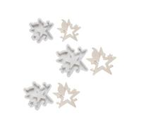 Home Decoration Mold Silicone Christmas Ornaments Star Santa Figurine Gypsum Adorment Jewelry Crafting Tool Detailed Santa Figurine Mold