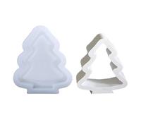 Home Decoration Mold Silicone Ornaments Making Hollow Christmas Tree Shaped Gypsum Jewelry Crafting Tool Christmas Decoration