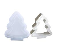 Home Decoration Mold Silicone Ornaments Making Hollow Christmas Tree Shaped Gypsum Jewelry Crafting Tool Christmas Decoration