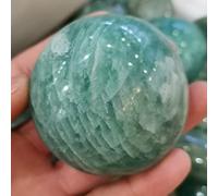 home decoration Natural Amazonite Crystal Stone Sphere Ball/Stand Beautiful (Size : 40mm)