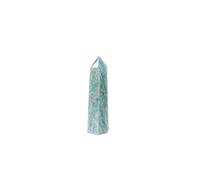 home decoration Natural Amazonite Stone Jades Chalcedony Column Crystal Point Wand Home Decoration Quartz Room Decoration (Color : Amazonite Stone, Size : 6-7cm)