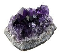 home decoration Natural Amethyst Cluster Purple Crystal Stone Home Decor Ornament stones Stone Beautiful (Size : 80g)