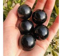 home decoration Natural Black Obsidian Sphere Crystal Small Ball Stone 5pcs Great Choice for Home Decoration
