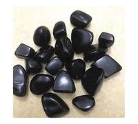 home decoration Natural Black Obsidian Tumbled Stone Polished Crystal Stones Beautiful (Size : 400g)