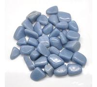 home decoration Natural Black Onyx Obsidian Crystal Tumbled Bulk Specime Gemstones Gem Raw Aquarium Decoration,Blue Angelite,500g