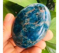 home decoration Natural Blue Apatite Palm Stone Crystal Stone 110g Beautiful Crystal