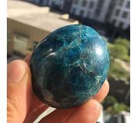 home decoration Natural Blue Apatite Palm Stone Crystal Stone 80g Beautiful Crystal