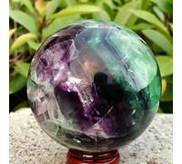 home decoration Natural Colored Fluorite Hand-Polished Quartz Ball for Home Decoration Crystal (Size : 65-70MM)