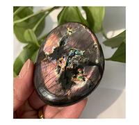 home decoration Natural Colorful Labradorite Crystal Original Moonstone Natural Stones Ornament Moonstone Room Decoration (Size : 160-180g)