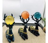 home decoration Natural Crystal Ball Decorative Stone Figurine Vertical Gift Home Decoration Great Choice for Home Decoration (Color : Khaki)