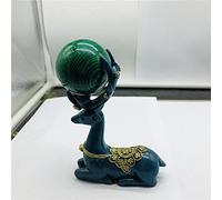 home decoration Natural Crystal Ball Decorative Stone Statuette Standing Gift Great Choice for Home Decoration (Color : Grey)