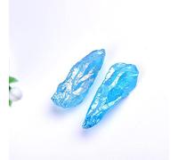 home decoration Natural Crystal, Electroplated Quartz Specimens, Rough Collection, Gem Fish Tank, Aquarium, Home Decoration,style3,2pcs (Color : Style6, Size : 1pcs)