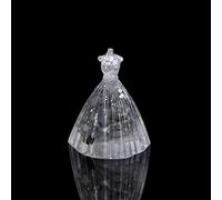 home decoration Natural Crystal Gravel Ornament Dream Wedding Small Skirt Desktop Living Room Ornament Decoration Female Purple Tree Ornaments Mini (Color : A, Size : One Size)