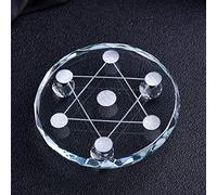 home decoration Natural Crystal Jewelry Home Decoration Gift,Glass Disk,78-80mm (Color : Glass Disk, Size : 98-100mm)