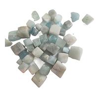 home decoration Natural Crystal Rough 1/3pc Natural Cube Blue Aquamarine Stone Crystal Rock Gemstone Specimen Natural Stone Crystal Crystal (Color : 3pcs, Size : 8-15mm)