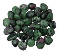 home decoration Natural Crystal Rough 100g Bulk Natural Red Green Zoisite Tumbled Stones Quartz Crystal Gemstones Polished Specimen Home Decoration