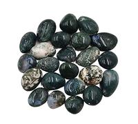 home decoration Natural Crystal Rough 100g Natural Moss Agate Irregular Shape Tumbled Stones Polished Quartz Crystal Home Garden Decoration