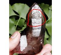 home decoration Natural Crystal Rough 183.4g Natural Smoke Skeletal Enhydro Purple Quartz Amethyst Specimen+Mica Stone