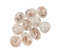 home decoration Natural Crystal Rough 1pc Cracked Natural Clear Quartz Tumbled Stones White Crystal Polished Specimen Home Decoration