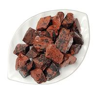 home decoration Natural Crystal Rough 1pc Irregular Natural Red Jasper Rough Raw Stone Crystal Specimen Rock Home Decoration (Color : Red Obsidian, Size : 1pc 20-40mm)
