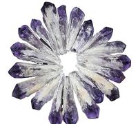 home decoration Natural Crystal Rough 1PC Natural Amethyst Quartz Cluster Crystal Rod Point Rock Specimen Gem Crystal Stone Home Decor Collection Gift