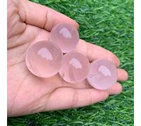 home decoration Natural Crystal Rough 1pc Natural Pink Rose Magic Quartz Crystal Reiki Ball Sphere Decor 1pcs (Size : 2.9-3.2cm)